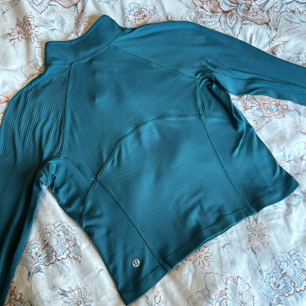 Lululemon Its Rulu Run Ribbed
Cropped Half Zip 🦋 - Picture 13 of 14